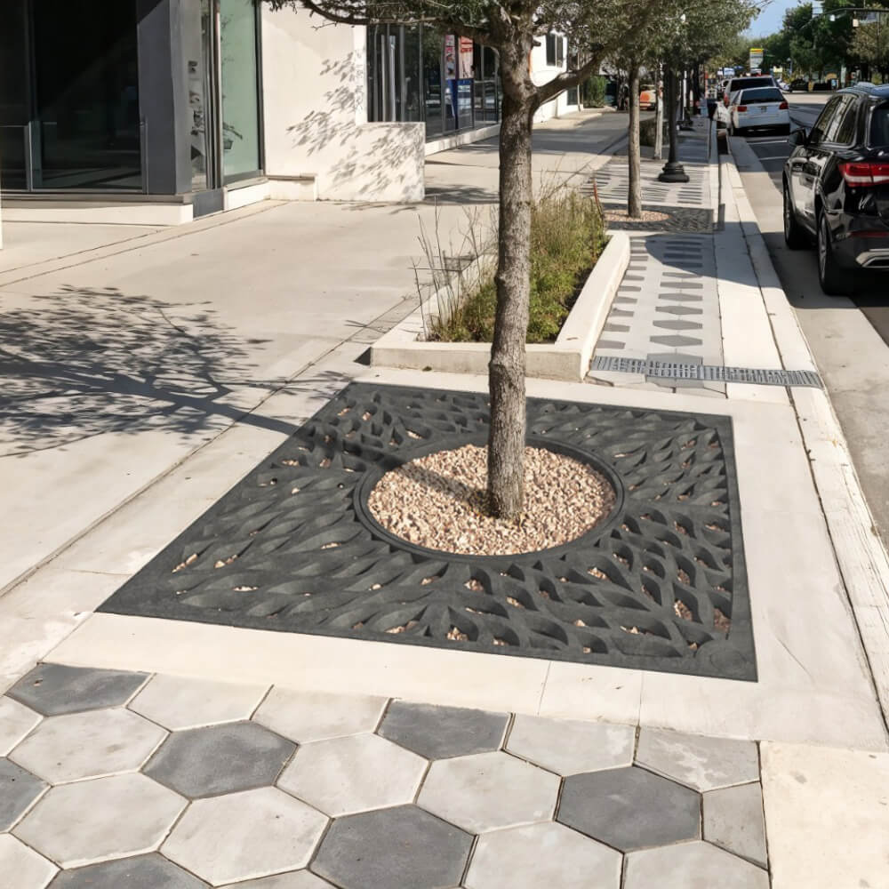 Приствольная решетка для дерева ZKING CRUST 2х2м Черная в Серпухове фото