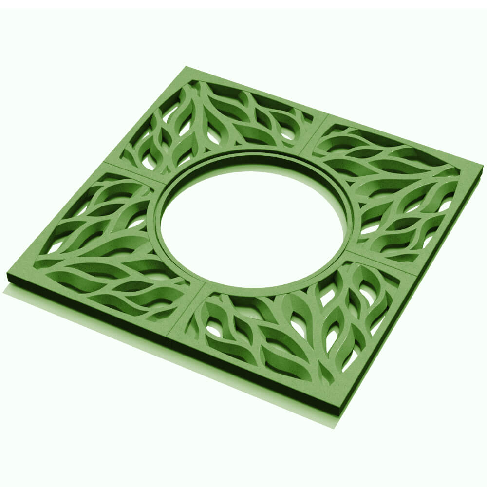 Приствольная решетка для дерева ZKING CRUST 1.2х1.2м Зеленая в Серпухове фото