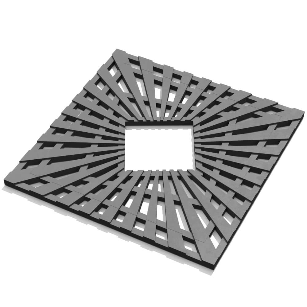 Приствольная решетка для дерева ZKING ATMOSPHERE 1.2х1.2м Серая в Серпухове фото