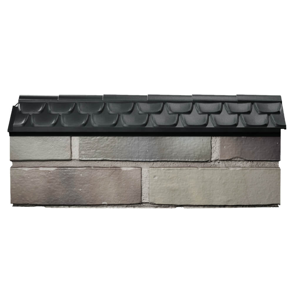 Парапет Zking Эльбрус Черный с посадкой на 0.5 кирпича (130мм) в Серпухове фото