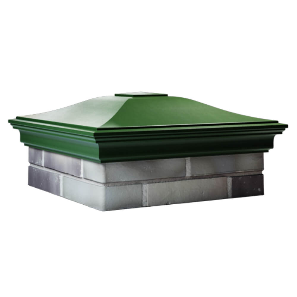 Колпак Zking Монблан Зеленый на столб 2х2 кирпича (515х515мм) в Серпухове фото