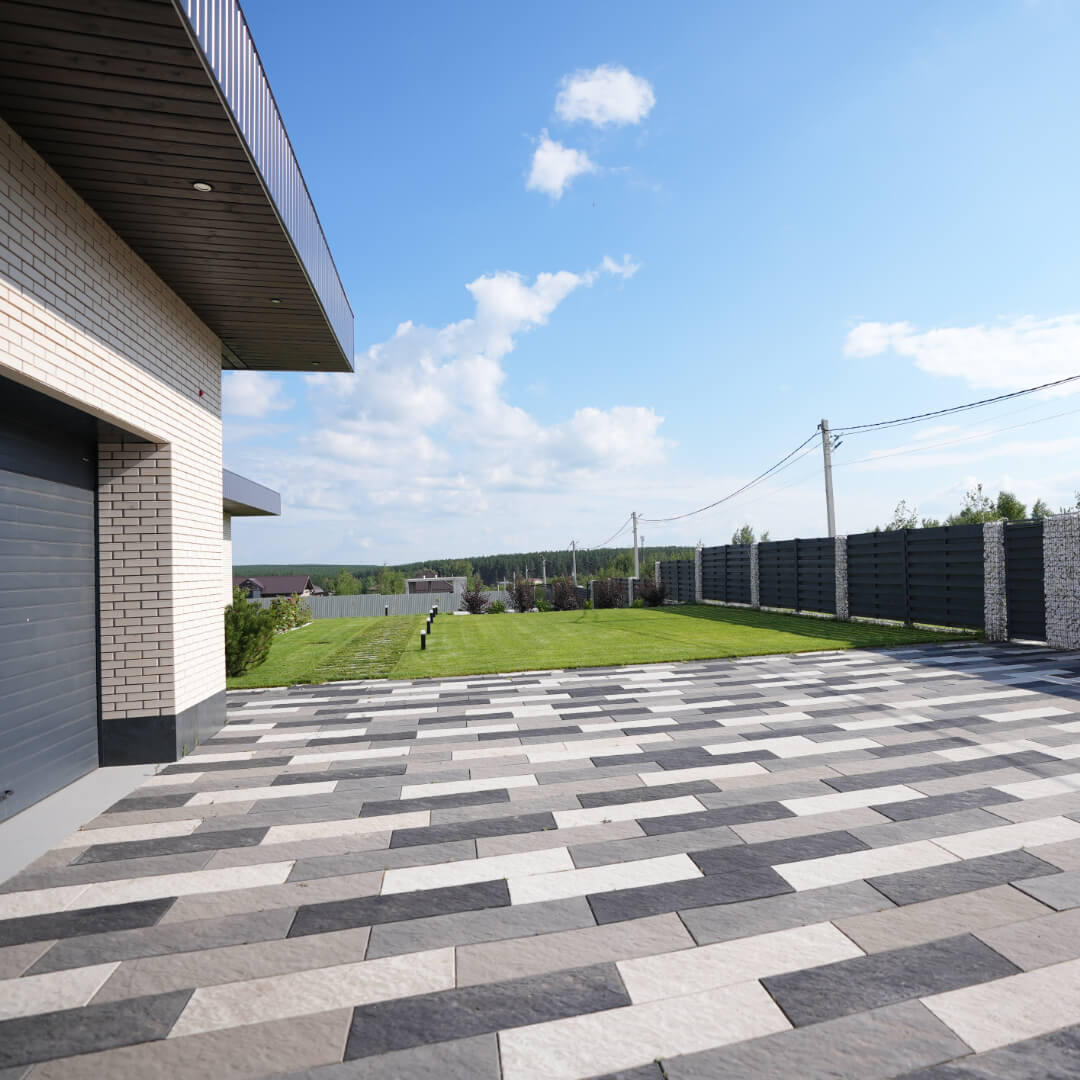 Шаговая плита STONE Светлая Галька 990х330х55мм в Серпухове фото