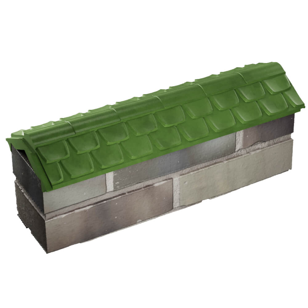 Парапет Zking Эльбрус Зеленый с посадкой на 0.5 кирпича (130мм) в Серпухове фото